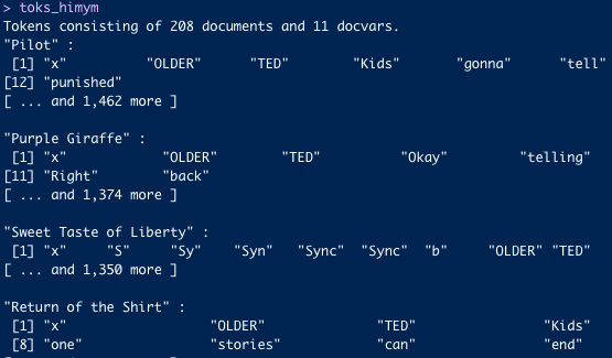 Quanteda tokens diagram