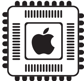 Apple Silicon chip illustration